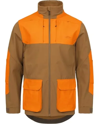 Blaser Softshelljacke Tackle Rubber Brown/Blaze Orange, XL