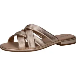 Caprice Pantoletten Leder Pantolette goldfarben 36 EU von Caprice