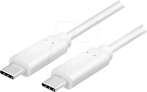 LOGILINK CU0130 - Sync- & Ladekabel, USB-C -> C, weiß, 100 W, 10 Gb/s, 0,5 m