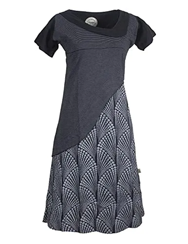 Produktbild Vishes Damen Kurzarm Lagenlook Kleid