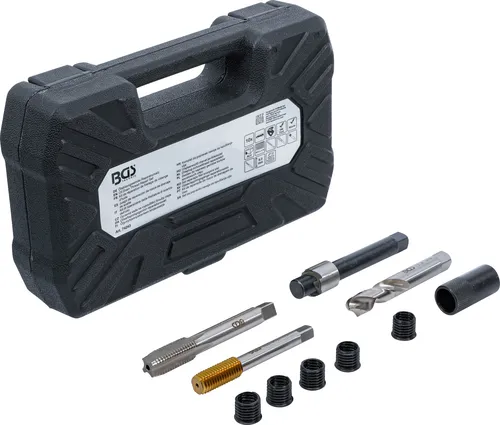 BGS Reparatursatz für Öl-Ablass-Gewinde M12 x 1,75 mm - KFZ-Werkzeuge für Aluminium-Ölwannen, ideal zur schnellen und effektiven Reparatur von Öl-Ablass-Gewinden.