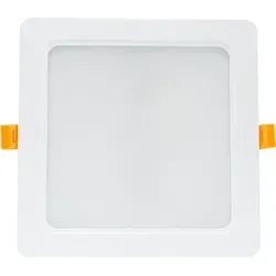LED Einbauleuchte Downlight DURE 3 Weiß eckig 17x17cm IP54 18W 2200lm warmweiß 3000K 110°