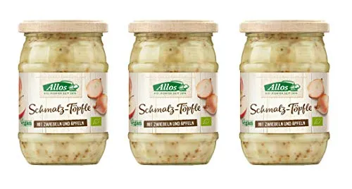 Allos Schmalz-Töpfle mit Zwiebeln und Äpfeln 3x250g