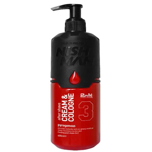 Nishman After Shave Cream Pyrogen 400ml Lindert Reizungen und Rötungen
