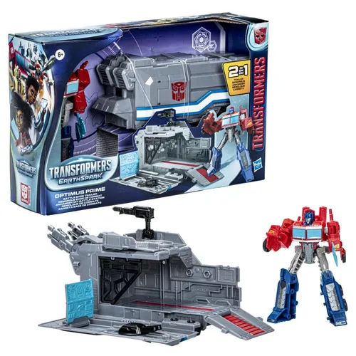 Transformers EarthSpark Optimus Prime Battle Base Trailer 12.5 cm