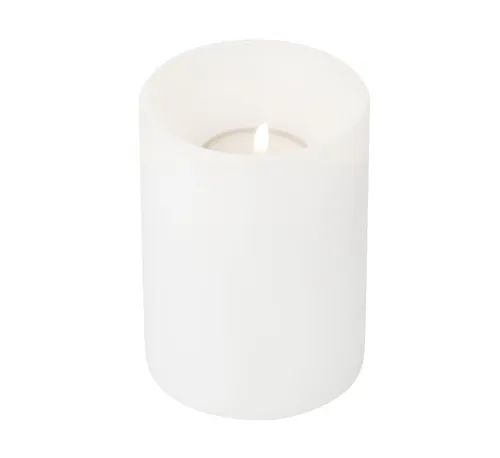 EDZARD Stumpenkerze Cornelius Ø 8 cm in weiß von Edzard
