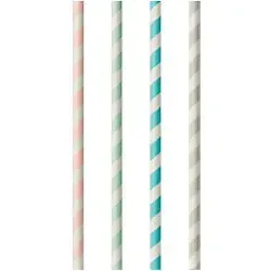 PAPSTAR Trinkhalme 87011 Farbig sortiert 100 Stück