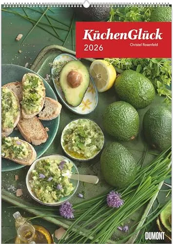 Küchenglück 2026 – Küchenkalender in Postergröße - Freizeit, Haus & Garten – Großformatiger Kalender (50 x 70 cm) für eine inspirierende Küchendekoration und Planung im neuen Jahr.