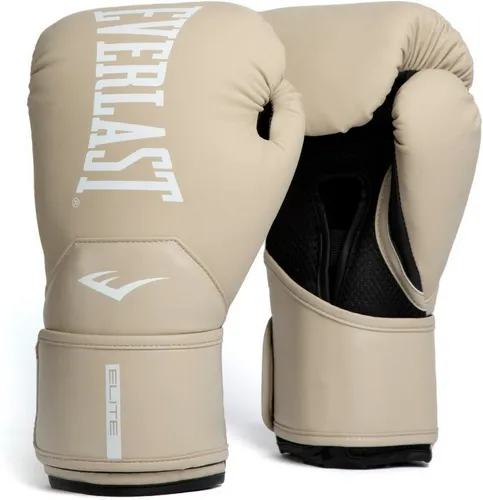Everlast Elite 2 10oz Boxhandschuhe Champagner - Boxhandschuhe für Sandsack, Pratzen & Sparring mit ergonomischem Griffsteg und atmungsaktiver EverCool-Technologie für maximalen Komfort und Schutz beim Training.