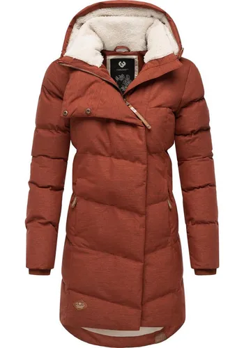 Ragwear Damen Wintermantel Pavla Intl Cinnamon22 - Warmer Steppmantel mit Kapuze - Funktionsjacken: Modischer und warmer Damen Wintermantel mit 100% veganem Obermaterial, wasserdicht und atmungsaktiv, ideal für kalte Tage.