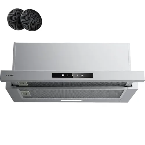 CIARRA CBCS6909A Flachschirmhaube 60 cm – leistungsstark und platzsparend