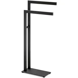 Zack Handtuchständer aus Edelstahl, 15x80x38.5 cm in schwarz von Zack