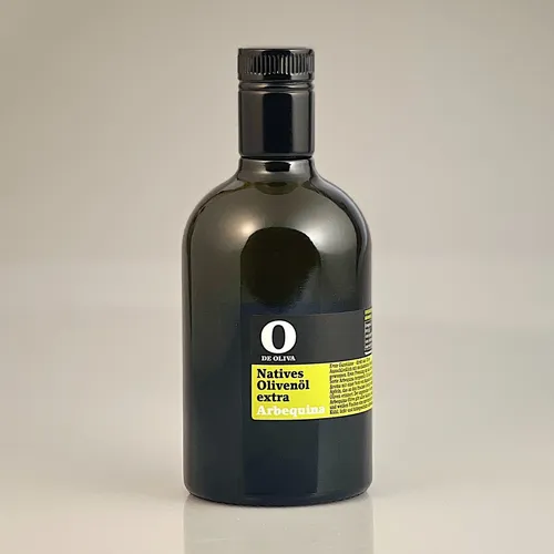 Arbequina 500 ml Olivenöl Monocultivo Extra Virgin Olive Oil - O de Oliva