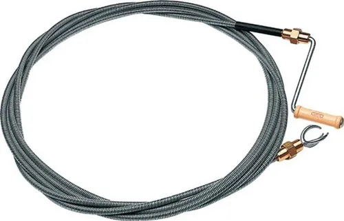 Rohrreinigungswelle 5m - Profiqualität mit Messingkupplung - Sonstige Handwerkzeuge - Doppellagige, flexible Spirale aus feuerverzinktem Federstahl für effektive Rohrreinigung, ausgestattet mit Messingkupplungen für sicheres Ankuppeln.