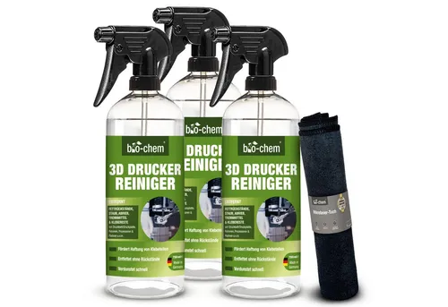 3D-Drucker-Reiniger 3X 750 ml Spray - Umweltschonender 3D-Drucker-Zubehör, entfernt mühelos Fettrückstände und Staub, ideal für optimale Druckergebnisse und geruchsneutral.