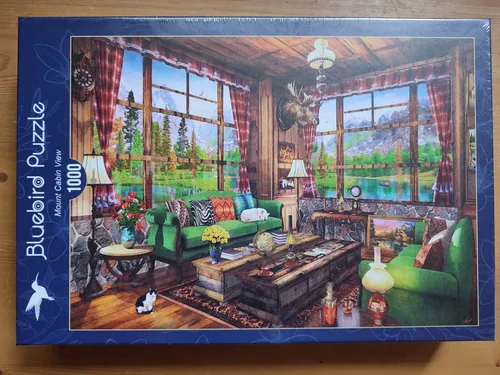 Puzzle - Mount Cabin View - 1000 Teile - Bluebird (90327)