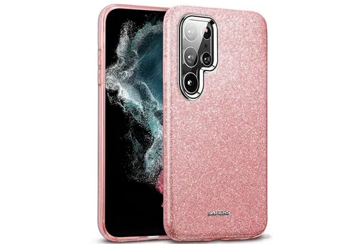 CoolGadget Handyhülle Glitzer Glamour Hülle für Samsung Galaxy S22 Ultra 6,8 Zoll, Slim Case mit Glossy Effect Schutzhülle für Samsung S22 Ultra Hülle