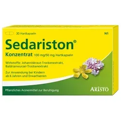 Sedariston Konzentrat - Arzneimittel zur Linderung von innerer Unruhe, Nervosität und Einschlafstörungen. Mit pflanzlichen Extrakten aus Johanniskraut und Baldrian für eine beruhigende und stimmungsaufhellende Wirkung.