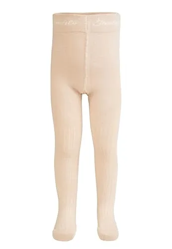 Sterntaler Strumpfhose in klassischem Rippstrick - Baby und Kinder Strumpfhose mit hohem Baumwollanteil - weiche und bequeme Babykleidung ab Geburt - Unisex Strumpfhose - beige, Größe 116