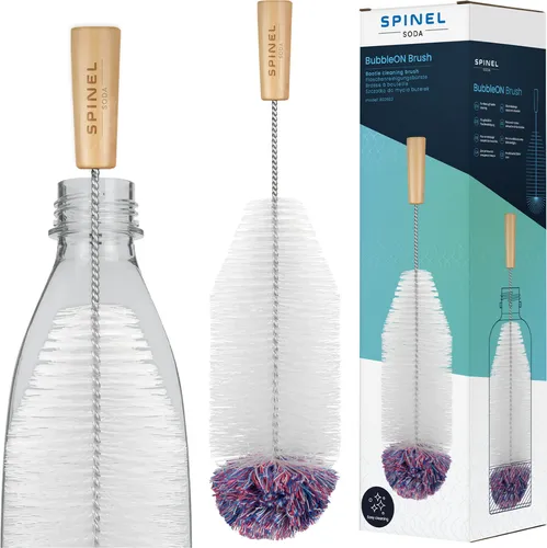 Spinel Soda BubbleON Reinigungsbürste Weiß für Flaschen für SodaStream