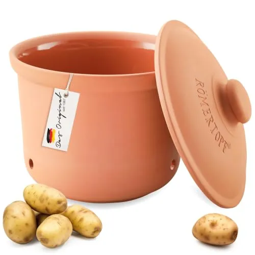 Römertopf MAXI PLUS Kartoffeltopf aus Naturton, Ø 26 cm