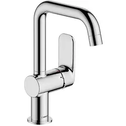 Hansa 55542203 EHM WT-Batt. HANSABASIC 5554 - Chrom Waschtischarmatur - Waschtischarmatur mit Rapid-Montagesystem für einfache Installation und konstantem Durchfluss von 4,8 l/min, ideal für moderne Badezimmer.