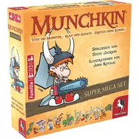 Munchkin Fantasy Super-Mega-Set (Kartenspiel) - Gesellschaftsspiel mit allen 10 Munchkin-Sets und exklusiven Mini-Erweiterungen. Erlebe strategischen Spaß und satirische Abenteuer ohne nerviges Rollenspiel!