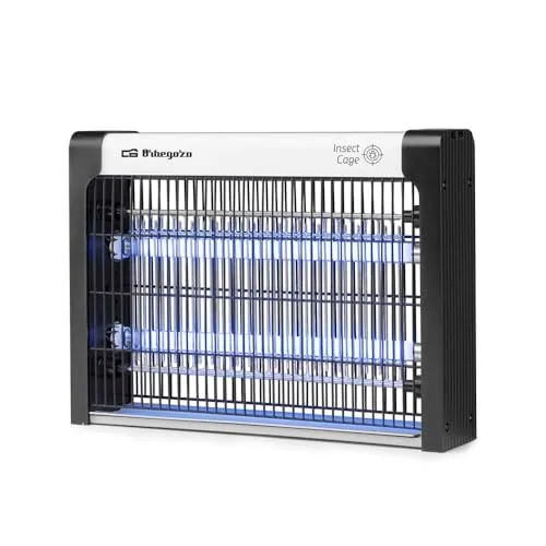 Orbegozo MQ 4510 Elektrischer Insektenvernichter, 10 W, UV-LED-Licht, 50 m², 34,5 x 7 x 25 cm, Innen