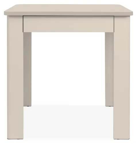 Esstisch Oslo in Samt, 80x76,5x80cm - Modern & Funktional - Der Esstisch Oslo vereint modernes Design mit praktischer Funktionalität. Die pflegeleichte Melaminoberfläche und die integrierte Schublade bieten Stil und zusätzlichen Stauraum für Ihr Zuhause.