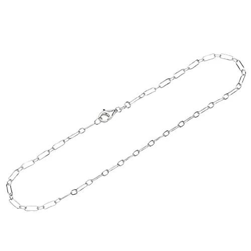 NKlaus Fusskette 925 Sterling Silber 26cm Figaro Ankerkette rund Damen Fusskettchen Neu 12060