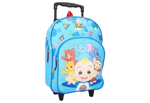 Cocomelon Trolley Kinder-Reise Rucksack 38 cm in blau von Vadobag