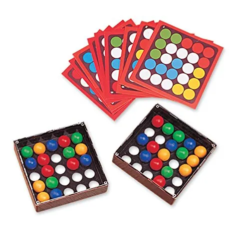 Produktbild Edushape 600050 Tricky Sensory Preschool Puzzle. Develop Colour Matching and Finger Dexterity. STEM. Double-Sided 14 Playing Cards. Game for 1 to 2 Players. Suitable for Boys & Girls Aged 3 Years +