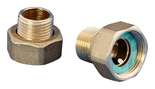 WILO R 1¼/? 35 i x G 2, 24 Set Verschraubungen - Zubehör für Pumpen & Versorgungsanlagen, langlebige Messingverschraubungen für effiziente Trinkwasser-Zirkulation in Wilo-Pumpen.