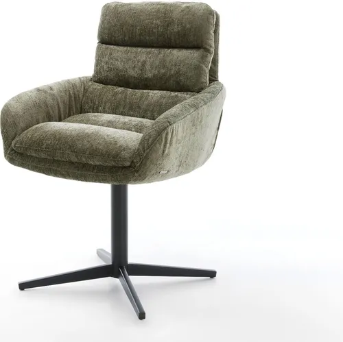 DELIFE Drehstuhl Abelia-Flex Chenille Olive in grün von Delife
