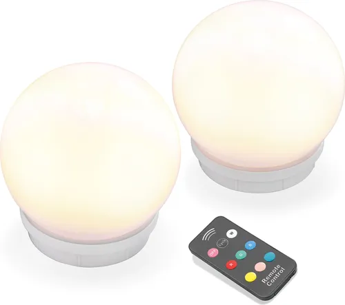 Esotec Solar-Leuchtkugeln 2er-Set mit Fernbedienung von esotec