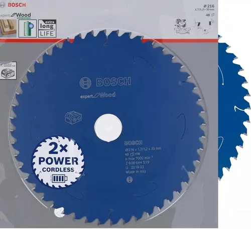 Bosch Kreissägeblatt Expert for Wood 216mm, 48 Zähne
