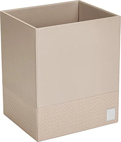 Joop! Papierkorb in Grau-Beige - Stylischer Kunststoff-Mülleimer (25x30x21 cm) für die Küche, kombiniert Funktionalität mit modernem Design.