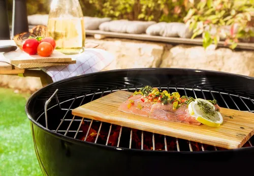 hecht international Grillplatte, 2er Set aus Zedernholz von hecht international