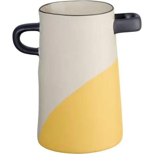 ASA Selection Vase Gelb Getunkt Rayu - Stilvolle Deko für Ihr Zuhause - Vasen, elegante gelbe Vase mit einzigartigem Design, perfekt für frische Blumen und als Blickfang in jedem Raum.