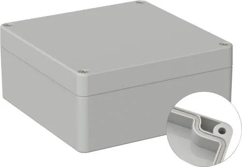 TRU COMPONENTS TC-9065460 Outdoor-Gehäuse 122 x 120 x 55 Polycarbonat Lichtgrau (RAL 7035) 1St.