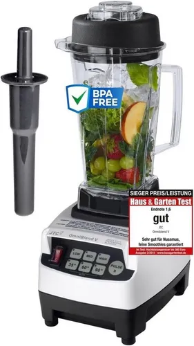 JTC Power Mixer Blender Icecrusher weiß 2,0l BPA-frei - Vielseitiger Standmixer in elegantem Weiß mit 3 Geschwindigkeitsstufen und 2L Nutzinhalt. Ideal zum Eis crushen und für leckere Smoothies. Inklusive Anleitung.