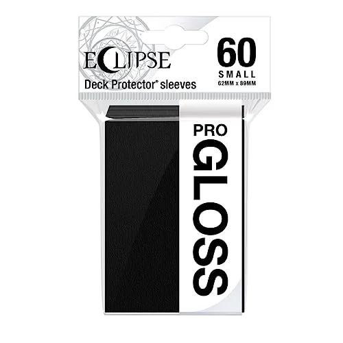 Ultra Pro E-15625 Eclipse Glänzende kleine Hülsen, 60 Stück, Tiefschwarz