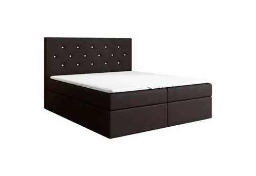 Boxspringbett REGIN 120 x 200 mit Bettkästen und Topper in Schwarz - Modernes Boxspringbett mit fest eingebauter Bonellfederkernmatratze und praktischem Bettkasten für zusätzlichen Stauraum. Ideal für jedes Schlafzimmer – für höchsten Schlafkomfort und stilvolles Design.