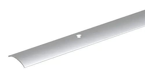 Alberts 490034 Übergangsprofil | gebohrt | Aluminium, edelstahlfarbig eloxiert | 900 x 30 mm