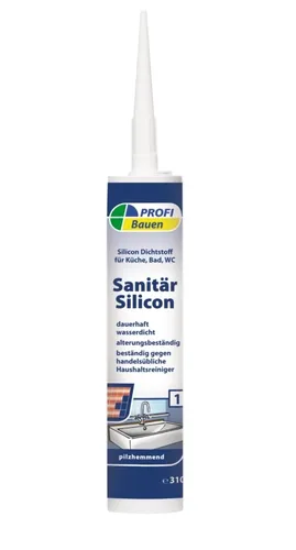 PROFI Sanitär Silikon/Silicon 310 ml silbergrau