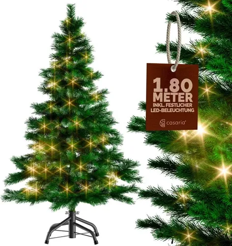 CASARIA Weihnachtsbaum 107723, 180cm mit LED Beleuchtung