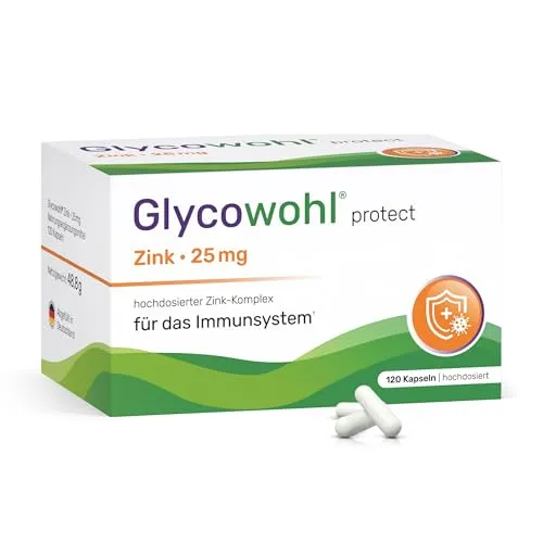 Glycowohl Zink-Komplex 25 mg hochdosierte Kapseln vegan