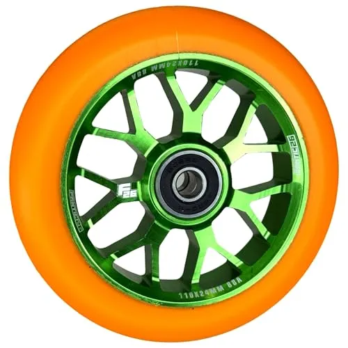 Fantic26 Spy7 Stunt-Scooter Rolle 110mm - Cityroller & Kickboards – Hochwertige Aluminiumrolle mit ABEC 11 Kugellagern für maximale Geschwindigkeit und Haltbarkeit, ideal für Stunt-Scooter.