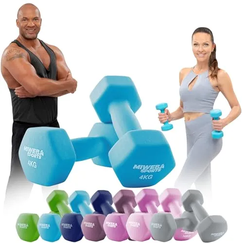 Miweba Sports Neopren Hantelset NKH100 | 𝐏𝐫𝐨𝐟𝐢 Hantel von Miweba Sports