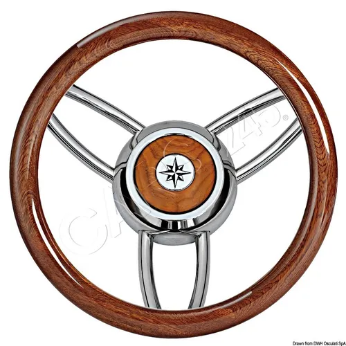 OSCULATI Blitz Steuerrad Außenring aus Mahagoni poliert